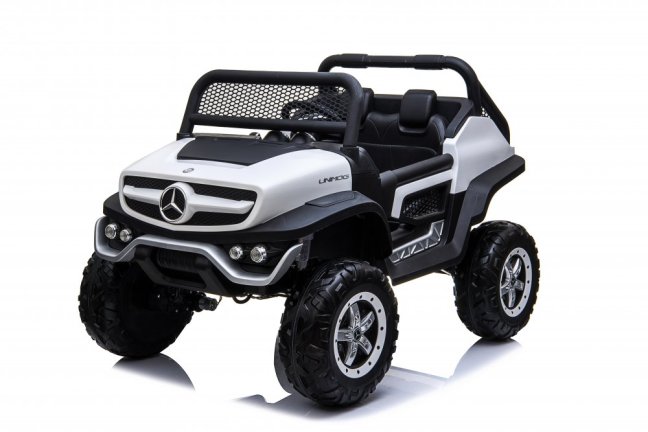 Dětské elektrické auto Mercedes Benz Unimog Truck - bílá