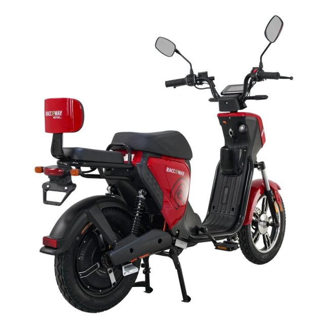 Elektroskútr RACCEWAY® PAŘEZ 25, bez ŘP, červený, bez baterie