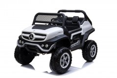 Dětské elektrické auto Mercedes Benz Unimog Truck - bílá