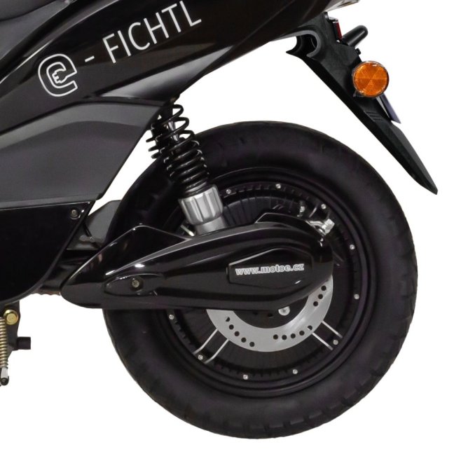 Elektroskútr RACCEWAY® E-FICHTL®, bílý-lesklý s baterií 20Ah