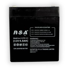 Baterie olověná průmyslová ELJET R-S-A, 12V 4.5 Ah