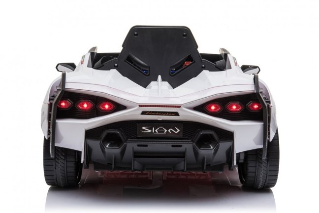 Dětské elektrické auto Lamborghini Sian bílá/white