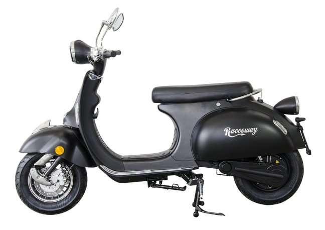 Elektroskútr  RACCEWAY® CENTURY E-RETRO, černý
