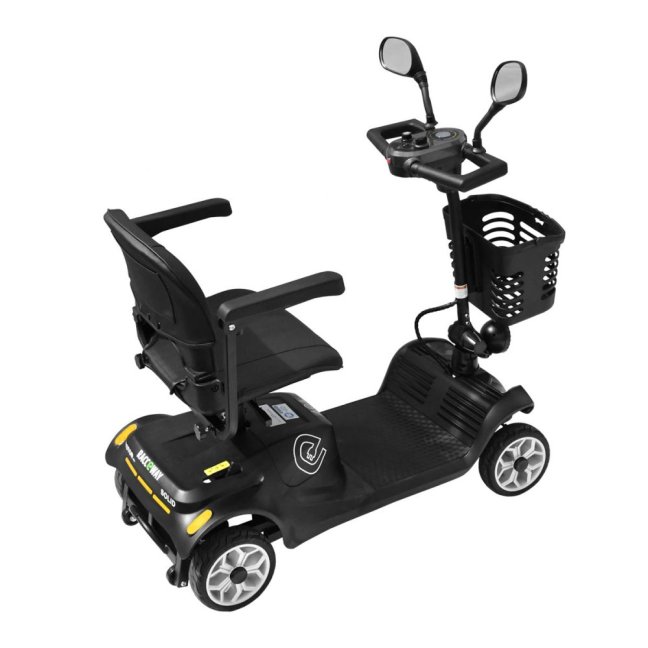 Elektrický čtyřkolový vozík RACCEWAY® SOLID, černý