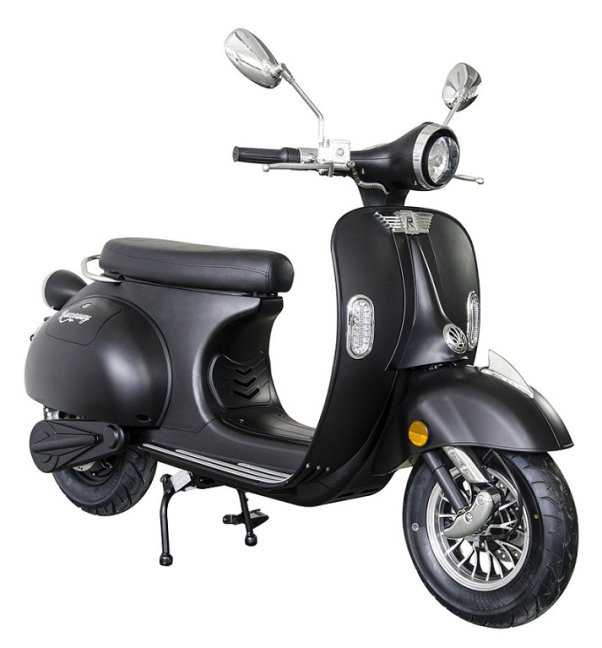 Elektroskútr  RACCEWAY® CENTURY E-RETRO, černý