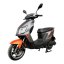 Elektroskútr RACCEWAY® RC45, šedo-oranžový