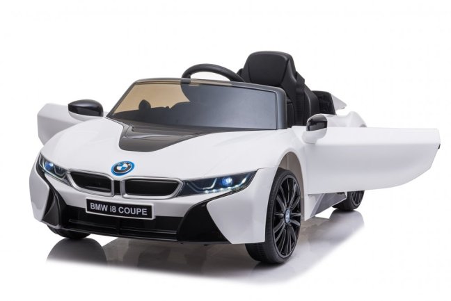 Dětské elektrické auto BMW i8 Coupe bílá/white
