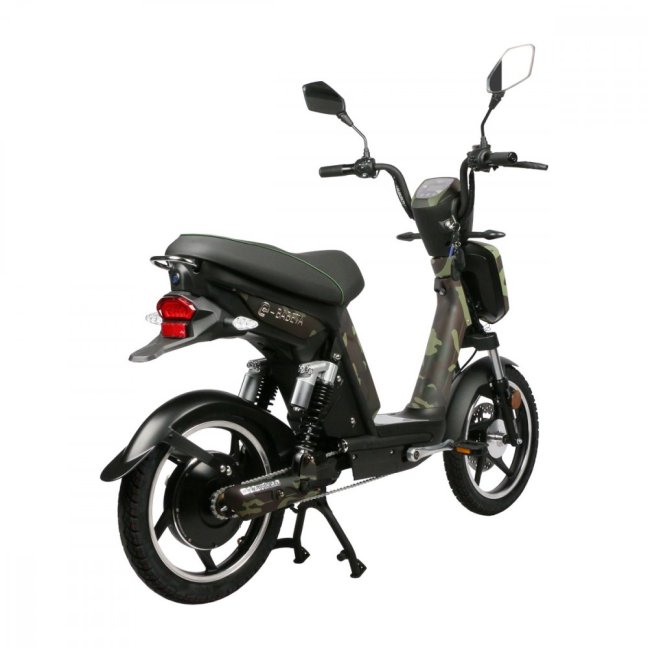 Elektroskútr RACCEWAY® E-BABETA®, maskáč zelený, bez baterie