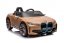 Dětské elektrické auto BMW i4 žlutá/yellow