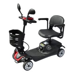 Elektrický čtyřkolový vozík RACCEWAY® SOLID, vínový