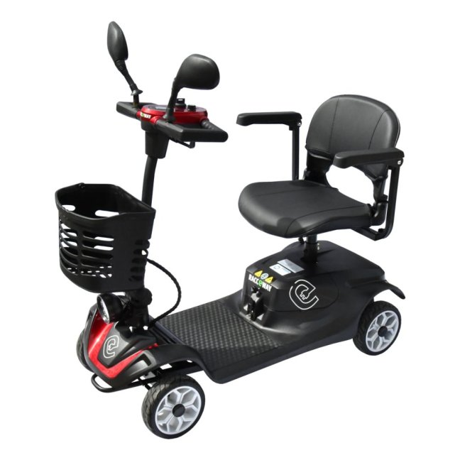 Elektrický čtyřkolový vozík RACCEWAY® SOLID, vínový
