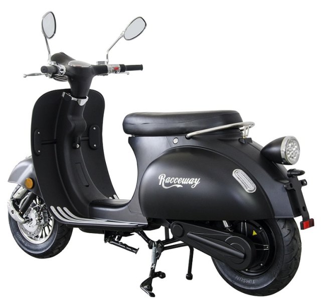 Elektroskútr  RACCEWAY® CENTURY E-RETRO, černý