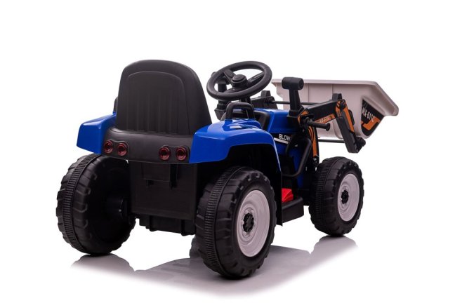 Dětský elektrický traktor Eljet s nakládací lžící modrá, Li-Ion