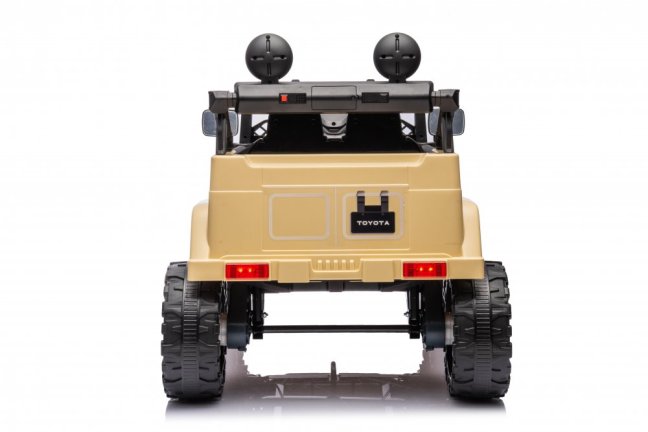 Dětské elektrické auto Toyota FJ Cruiser hnědožlutá/khaki