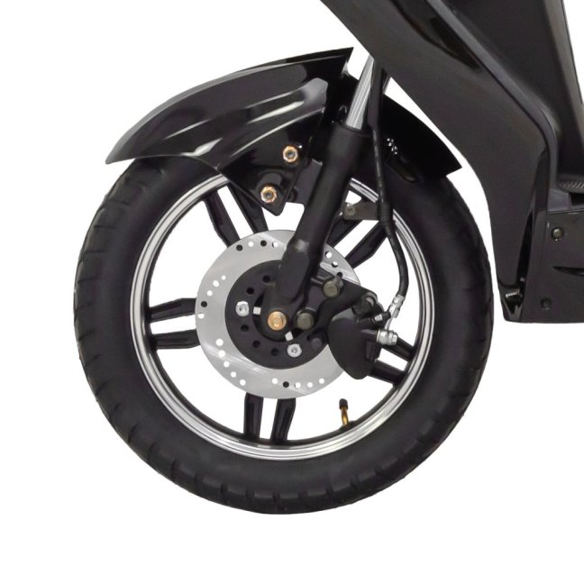 Elektroskútr RACCEWAY® E-FICHTL®, červený-lesklý s baterií 12Ah