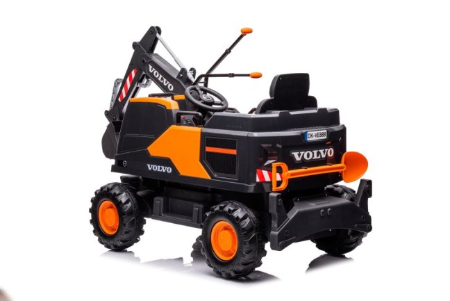 Dětský elektrický bagr Volvo oranžová, Li-Ion