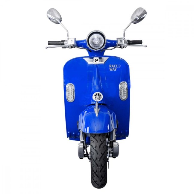 Elektroskútr  RACCEWAY® CENTURY E-RETRO, modrý lesklý