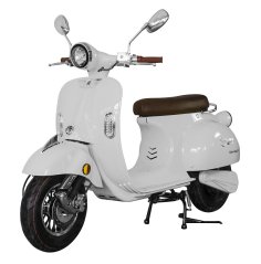 Elektroskútr  RACCEWAY® CENTURY E-RETRO, bílý-lesklý