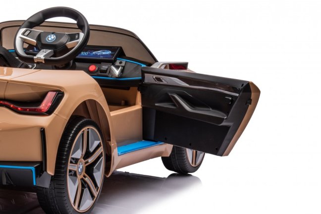 Dětské elektrické auto BMW i4 žlutá/yellow
