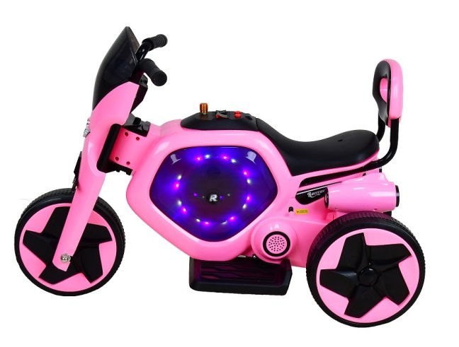 Elektrická dětská trojkolka RACCEWAY®, růžová