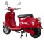 Elektroskútr RACCEWAY® CENTURY E-RETRO, červený-lesklý