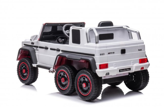 Dětské elektrické auto Mercedes G63 - 6 kol bílá/white
