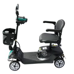 Elektrický čtyřkolový vozík RACCEWAY® SOLID, světle modrý