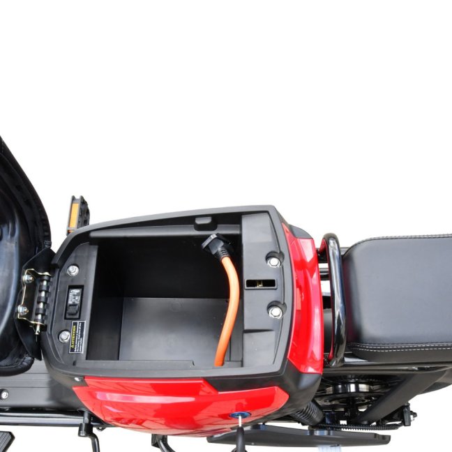 Elektroskútr RACCEWAY® PAŘEZ 25, bez ŘP, červený, bez baterie