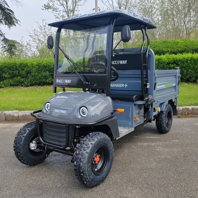 Nákladní čtyřkolový vozík RACCEWAY® RANGER PLUS, šedý