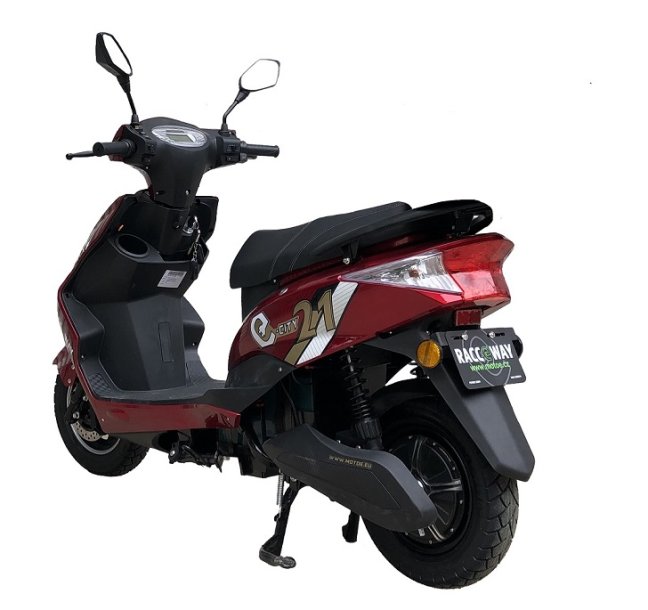 Elektroskútr RACCEWAY® CITY 21, červený + Nosič zdarma - pouze osobní odběr