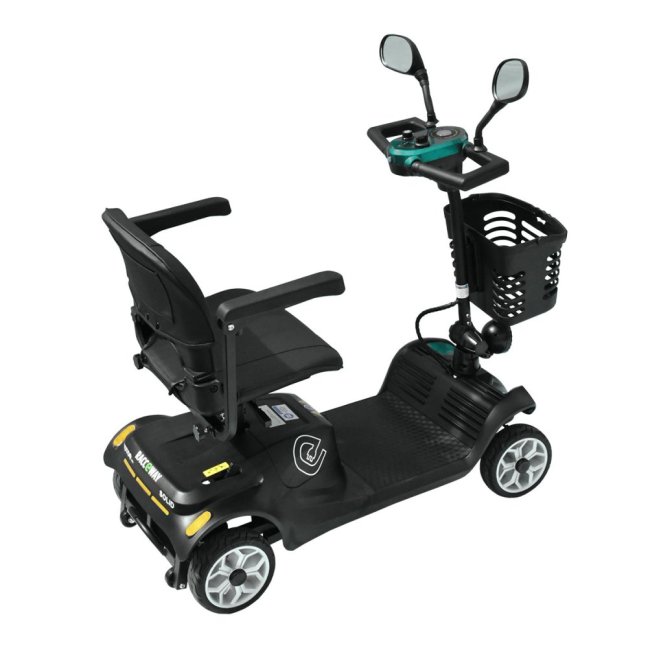 Elektrický čtyřkolový vozík RACCEWAY® SOLID, světle modrý