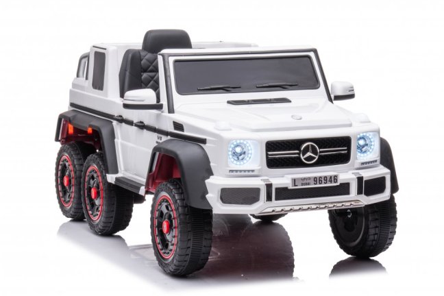 Dětské elektrické auto Mercedes G63 - 6 kol bílá/white