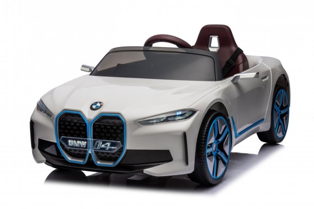 Dětské elektrické auto BMW i4 bílá/white