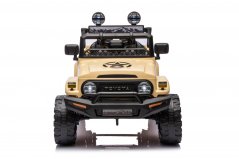 Dětské elektrické auto Toyota FJ Cruiser hnědožlutá/khaki