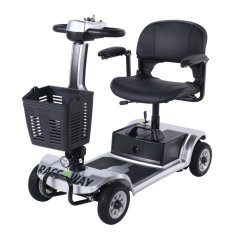 Elektrický čtyřkolový vozík RACCEWAY® SPLIT, stříbrný