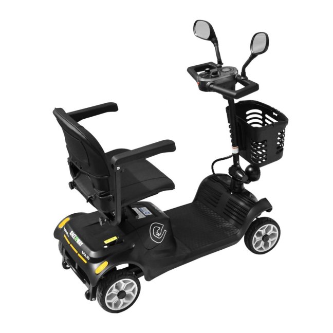 Elektrický čtyřkolový vozík RACCEWAY® SOLID, šedý
