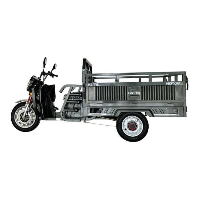 Nákladní tříkolový vozík RACCEWAY® KUTIL, šedý