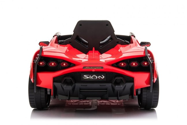 Dětské elektrické auto Lamborghini Sian červená/red