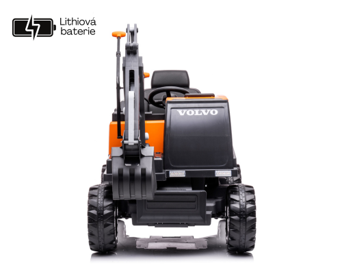 Dětský elektrický bagr Volvo oranžová, Li-Ion