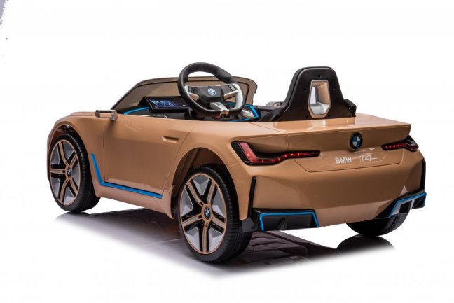 Dětské elektrické auto BMW i4 žlutá/yellow