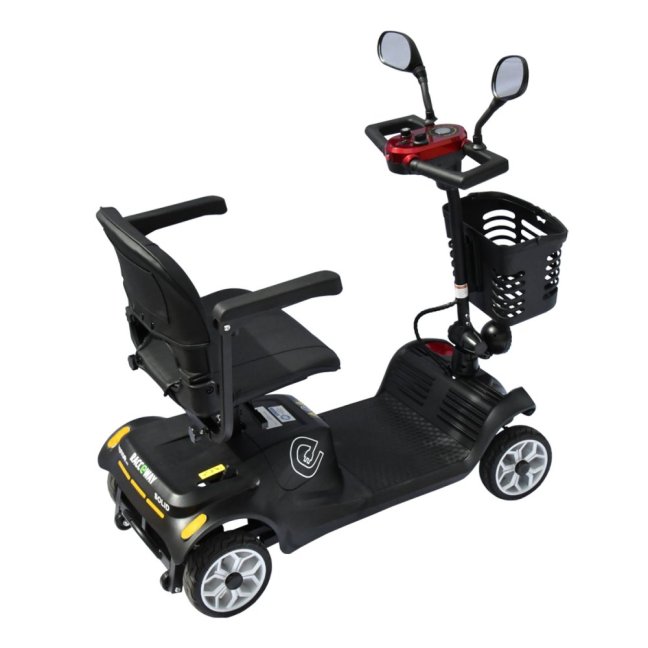 Elektrický čtyřkolový vozík RACCEWAY® SOLID, vínový