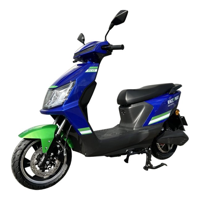 Elektroskútr RACCEWAY® RC45, modro-zelený