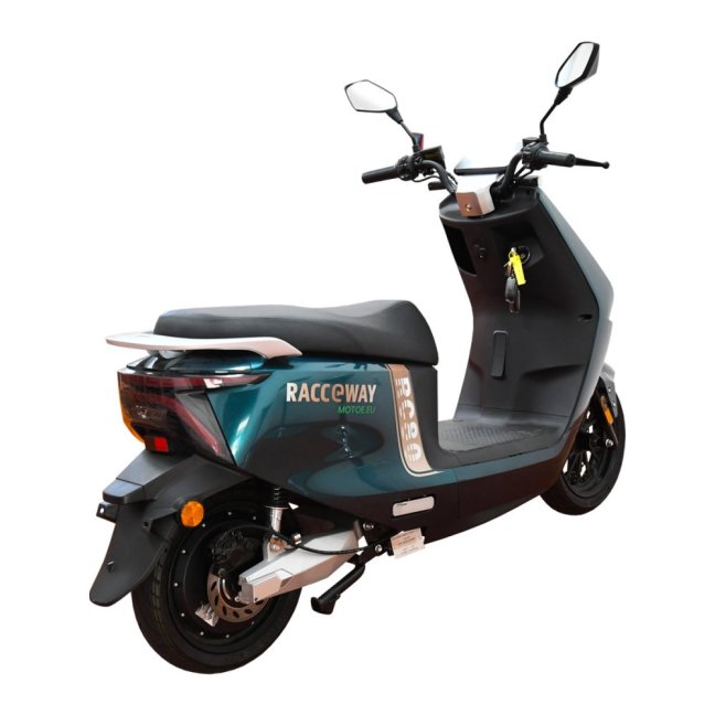 Elektroskútr RACCEWAY® RC80, modro-zelený
