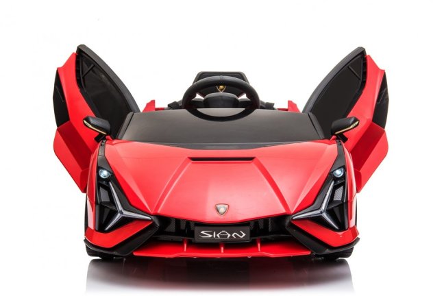 Dětské elektrické auto Lamborghini Sian červená/red