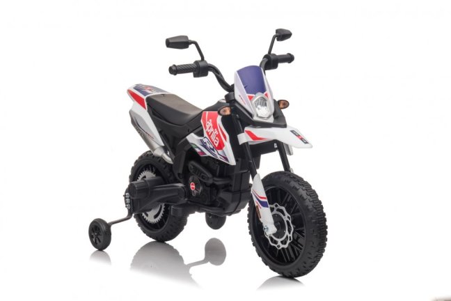 Dětská elektrická motorka Aprilia RX125 bílá/white