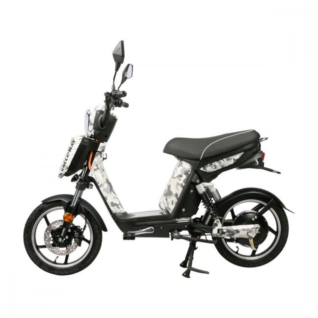 Elektroskútr RACCEWAY® E-BABETA®, maskáč černo-bílý