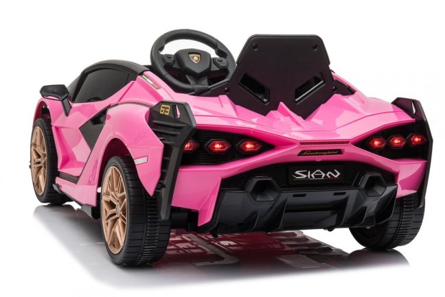 Dětské elektrické auto Lamborghini Sian růžový/pink