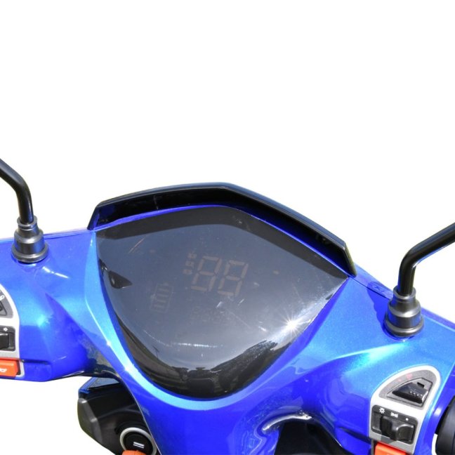 Elektroskútr RACCEWAY® E-FICHTL®, bílý-lesklý s baterií 20Ah