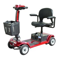 Elektrický čtyřkolový vozík RACCEWAY® SPLIT, vínový