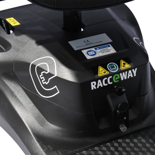Elektrický čtyřkolový vozík RACCEWAY® SOLID, šedý